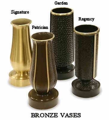 Headstone Vases, www.burlesonmonuments.com